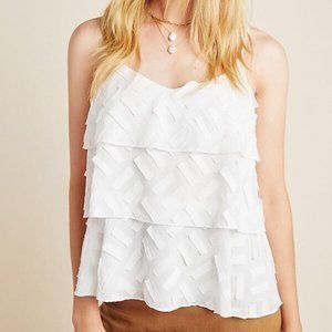 Anthropologie Amadi Ameline Tiered Cami - NWT - Size M - Ivory